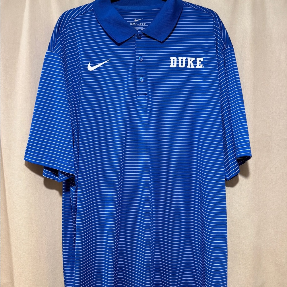 Nike Duke Blue Devils Dri-Fit Blue Performance Polo Shirt